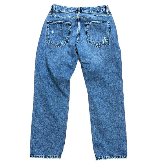 Women's‎ AllSaints Alana Boy Jeans Medium Wash Distressed Size 24 - Picture 2 of 6
